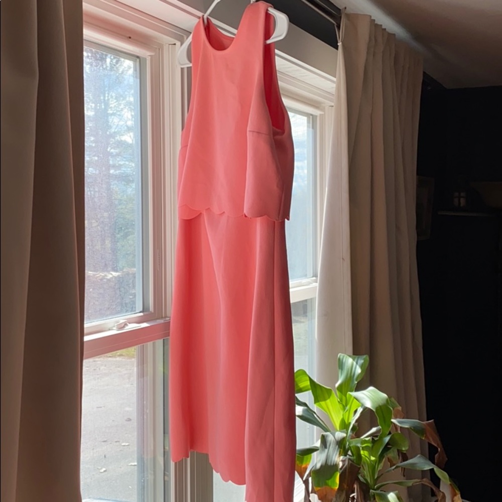 Loft Scalloped Dress